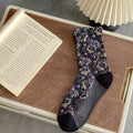 Jacquard Floral Bunny Socks - DippedShop Wholesale - #5123