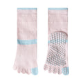 Color Contrast Non-Slip Pilates Yoga Grip Toe Socks 6W8FSO865