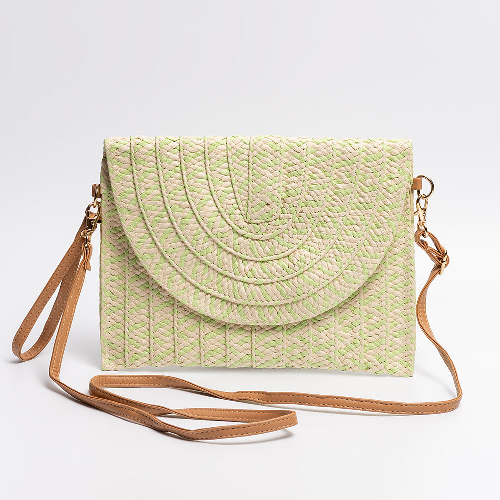 Hand-Woven Straw Handbag - DippedShop Wholesale - #7715