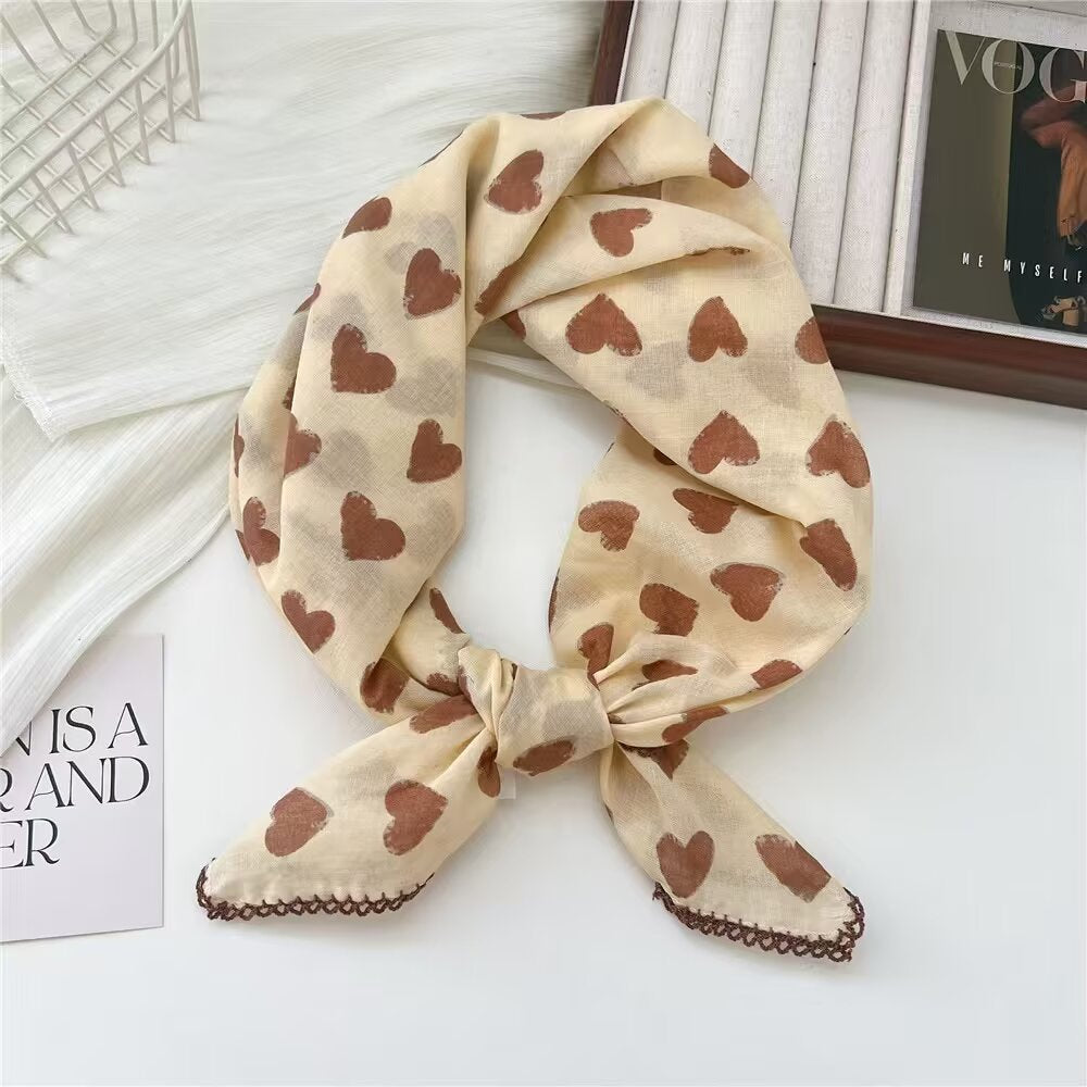 Flower Print Square Scarf - DippedShop Wholesale - #1875