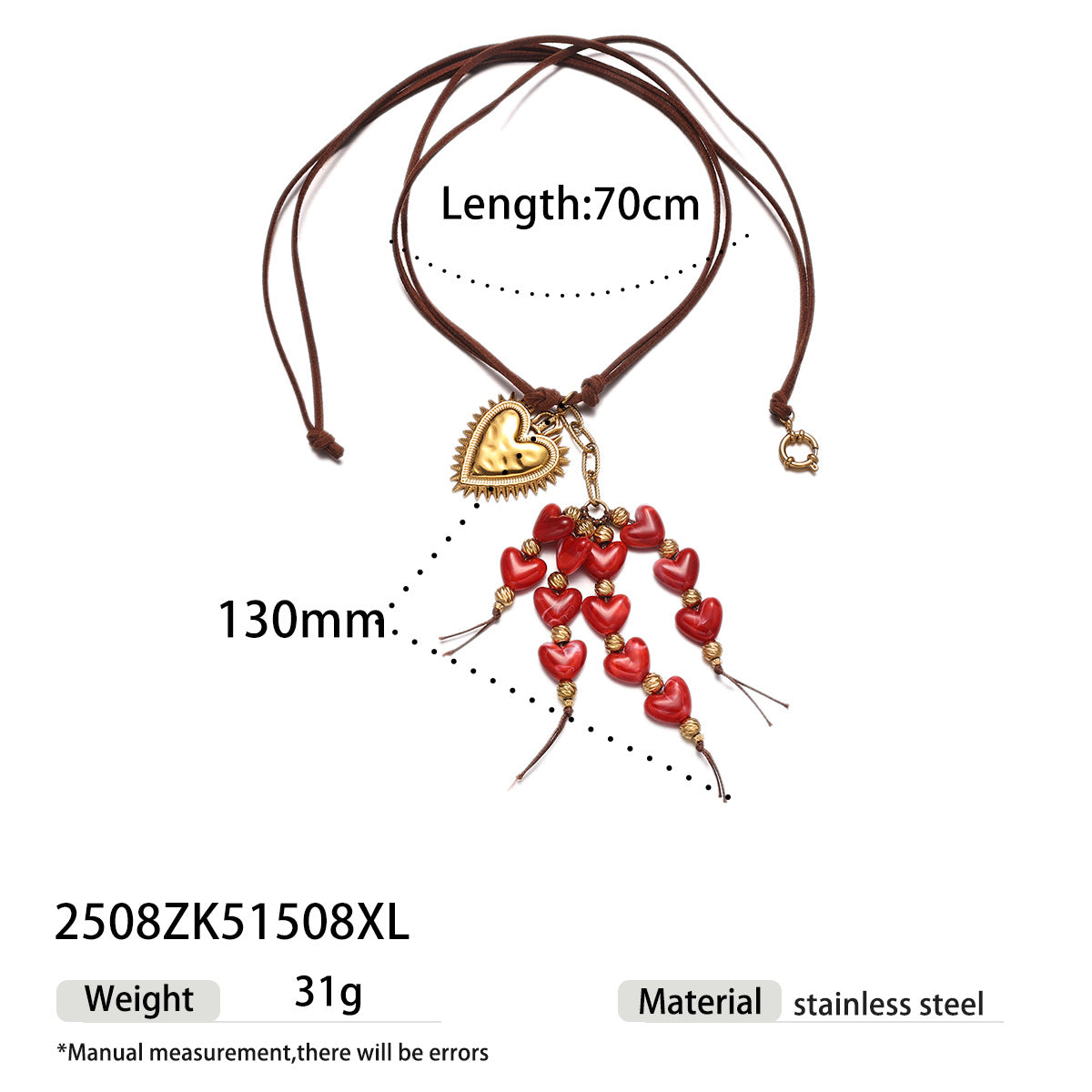 Acrylic Heart Choker Necklace - DippedShop Wholesale - #3827