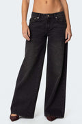 Minimalist Wide Leg Denim Pants - DippedShop Wholesale - #2227