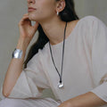 Lock Pendant Leather Braided Necklace - DippedShop Wholesale - #7283