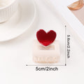 Heart Print Hair Clip - DippedShop Wholesale - #5251