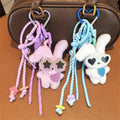 Solid Color Plush Rabbit Pendant Bag Charm 6W10BBC374