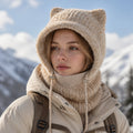 Cat Ear Knit Balaclava - DippedShop Wholesale - #5363
