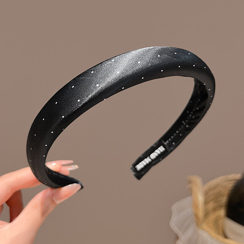 Sweet Polka Dots Satin Thin Headband MK2SPM6W6HBD13