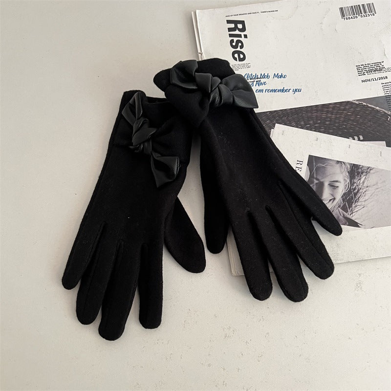 Elegant Bow Knot Warm Touchscreen - DippedShop Wholesale - #6723