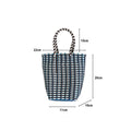 Minimalist Solid Color Hollow Hand Woven Handbag 8CW6BBG523L