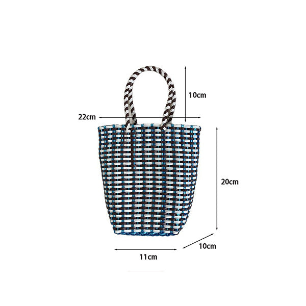 Minimalist Solid Color Hollow Hand Woven Handbag 8CW6BBG523L