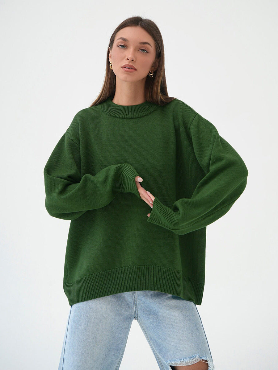 Solid Loose Sweater - DippedShop Wholesale - #7251