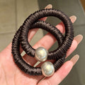 Simple Solid Color Pearl High Elastic Scrunchies 6W6HSR517