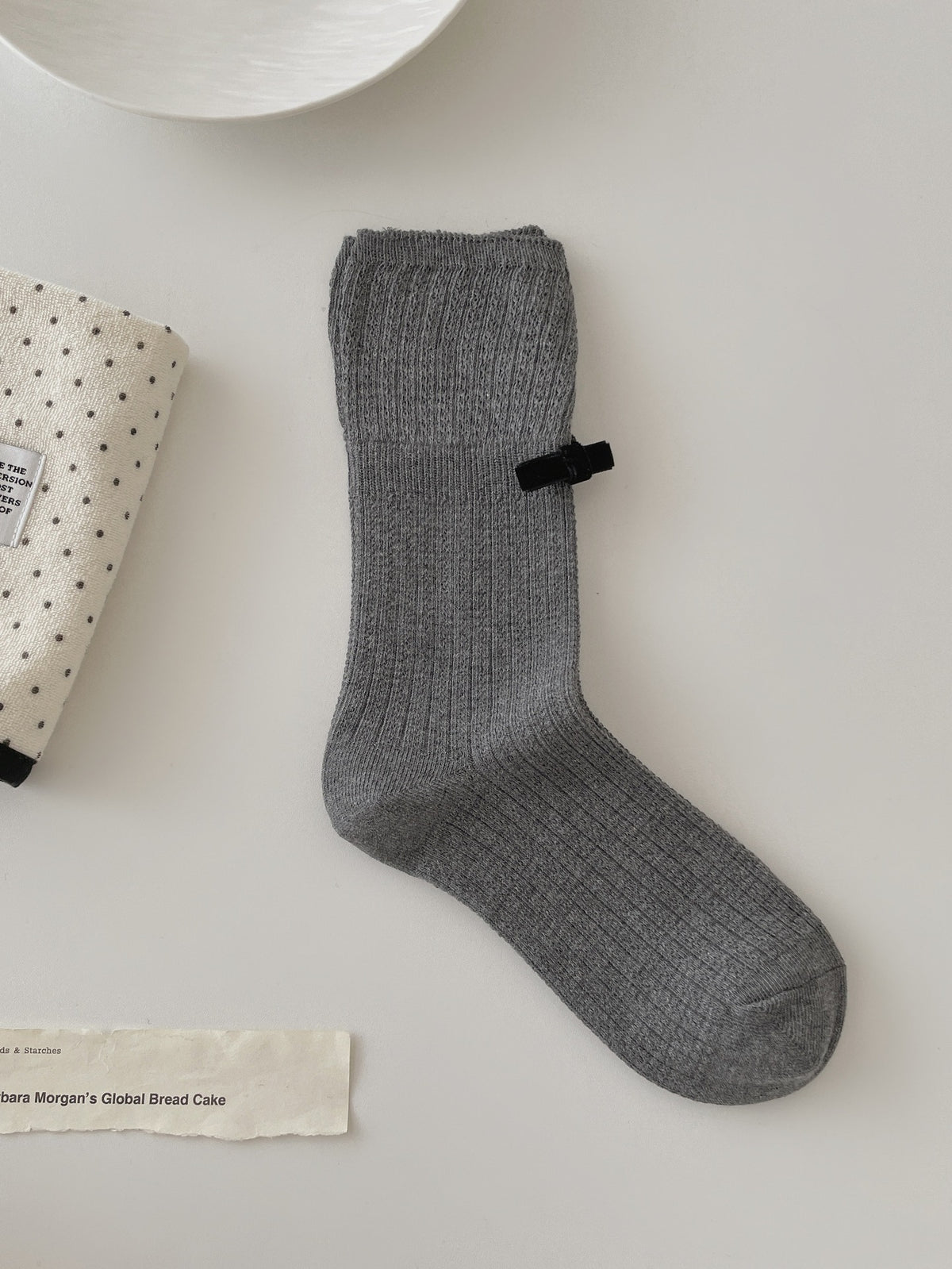 Bowknot Cotton Crew Socks - DippedShop Wholesale - #8499