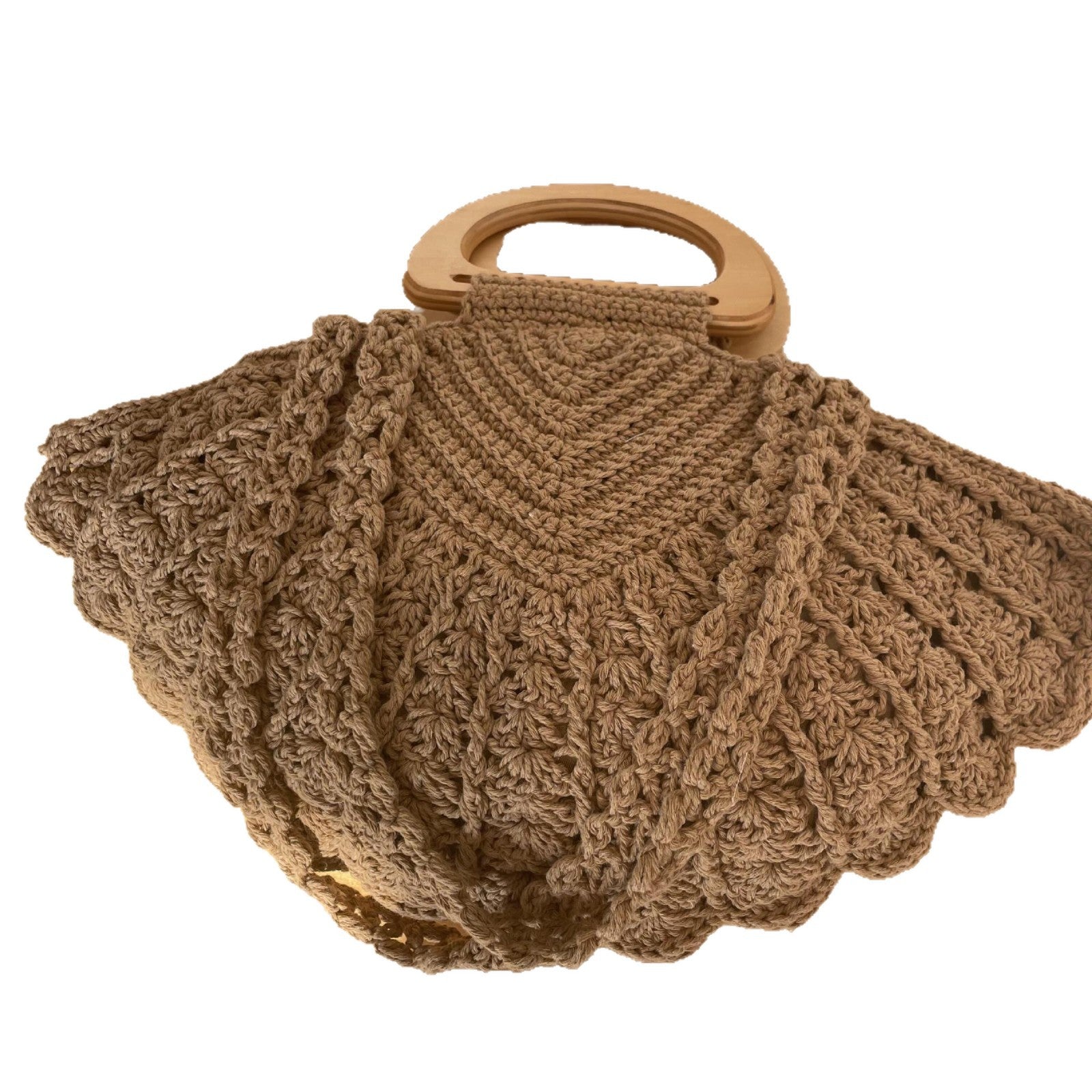Crochet Shell Tote Bag - DippedShop Wholesale - #8131