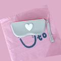 Stylish Color Block Love Silicone Glasses Case MK2BLC6W13HSY44