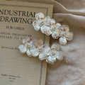 Sparkly Rhinestone Flower Duckbill Hair Clip 6W6HCP1676