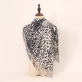 Vintage Leopard Print Fringe Scarf - DippedShop Wholesale - #0211