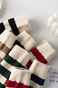 Striped Slouchy Crew Socks - DippedShop Wholesale - #3651