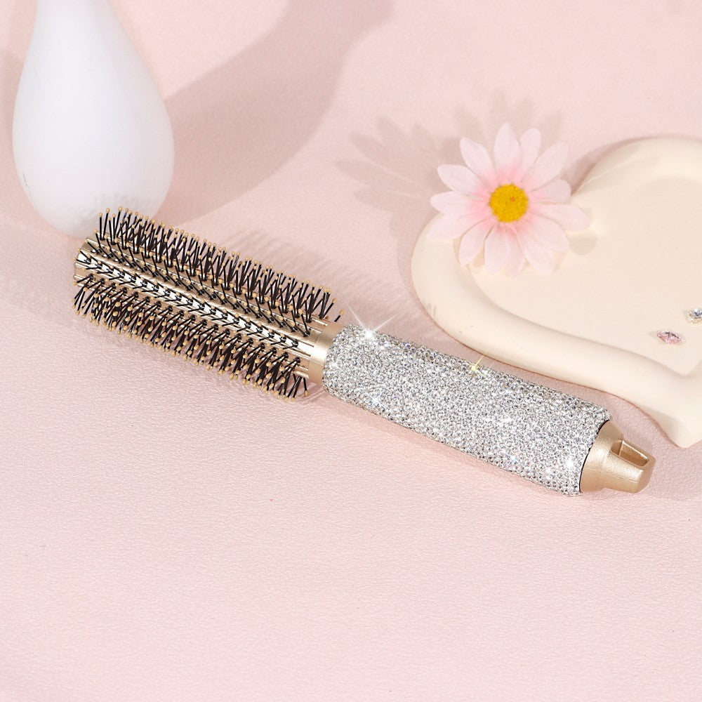Sparkly Rhinestone Round Barrel Hair Brush 6C5CB159