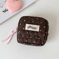 Mini Love Heart Quilted Shell Makeup Bag MK2BW6S10BOB102