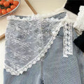 Elegant Lace Hollow Tie Side Wrap Hip Scarf MK2BW6W1SL09