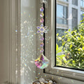 Christmas Snowflake Crystal Suncatcher Wind Chime 6H7HLS142