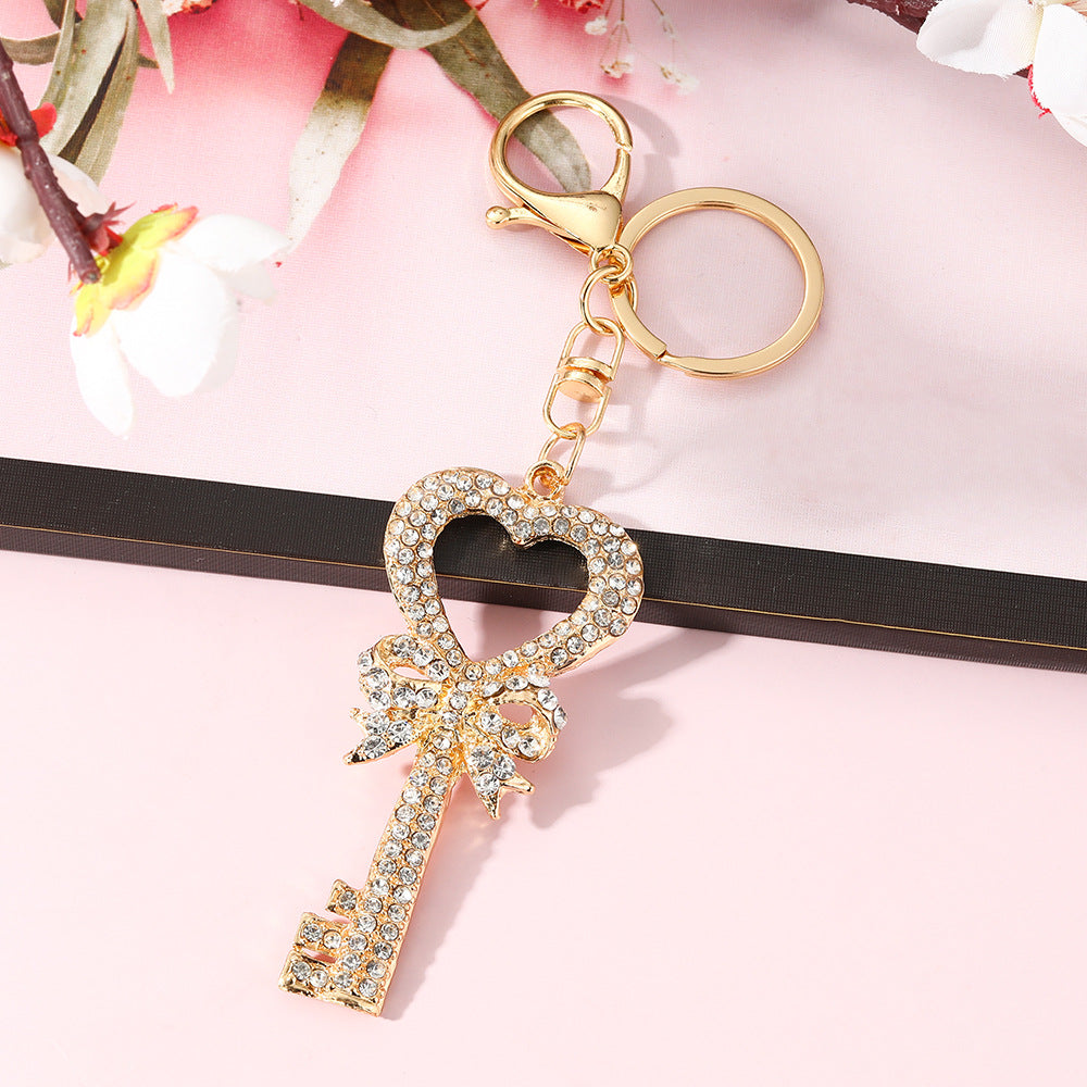 Bowknot Rhinestone Bag Charm - DippedShop Wholesale - #6899