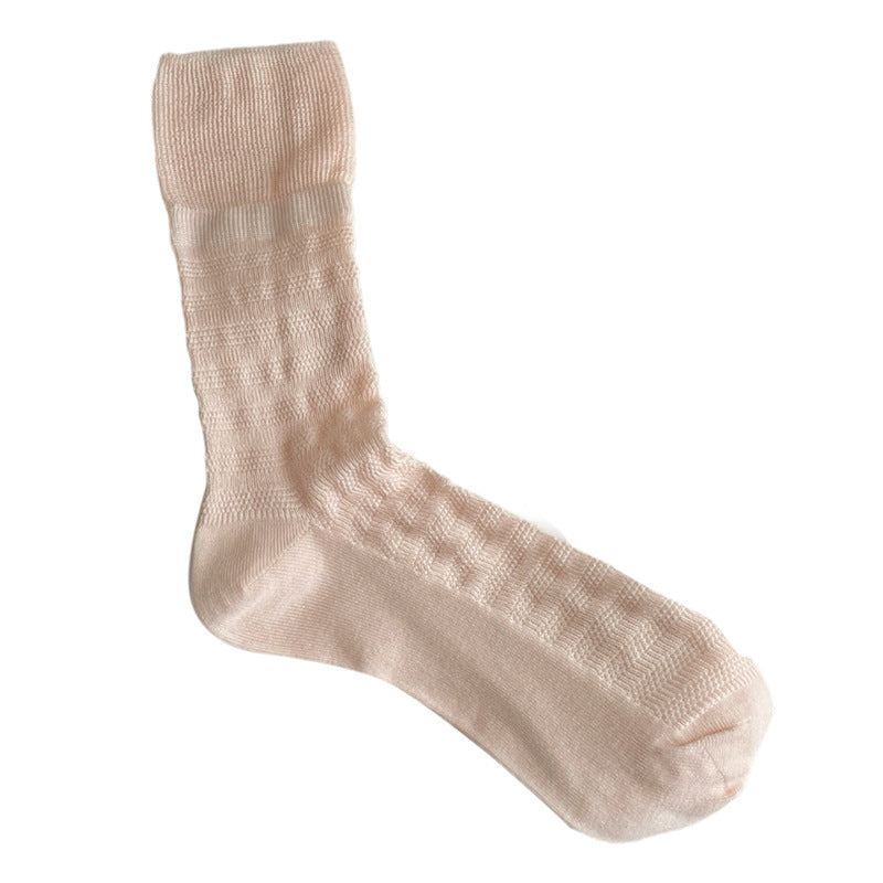 Casual Mesh Crew Socks - DippedShop Wholesale - #3411