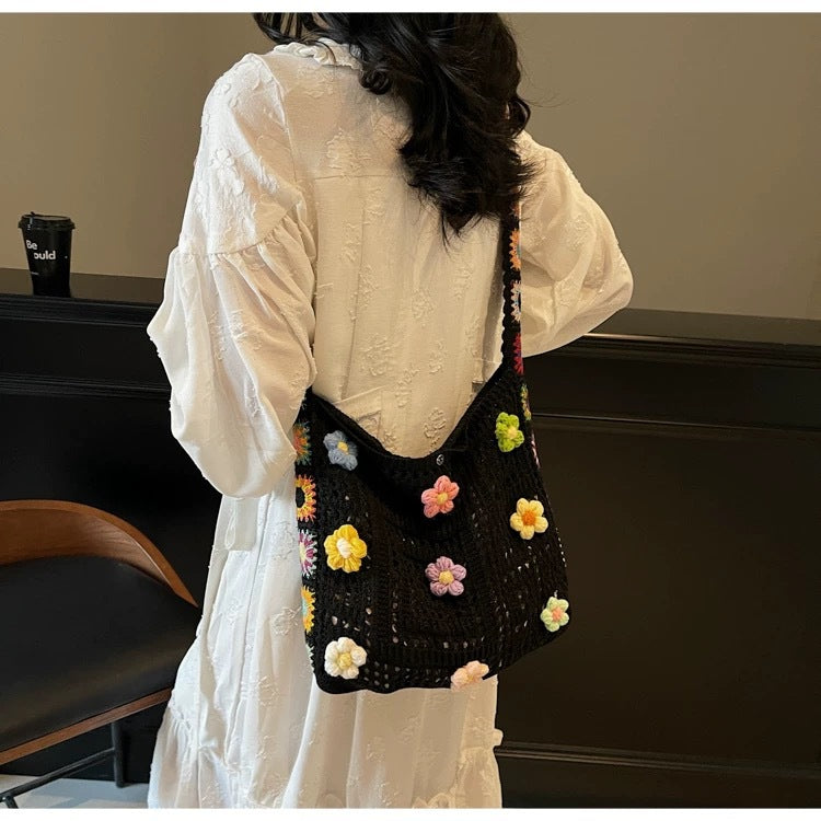 Boho Crochet Shoulder Bag - DippedShop Wholesale - #5987