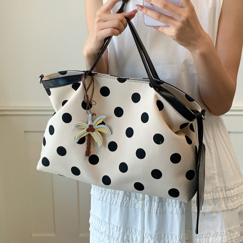 Fashion Polka Dots Large Capacity Shoulder Bag 6W10BBG1375