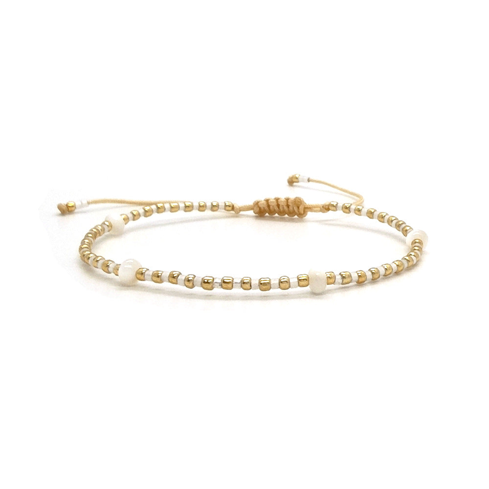 Retro Natural Stones Pearl Adjustable Bracelets 6W6JBR477