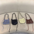 Stylish Hand Woven Hollow Bells Shoulder Bag 8CW6BBG513T