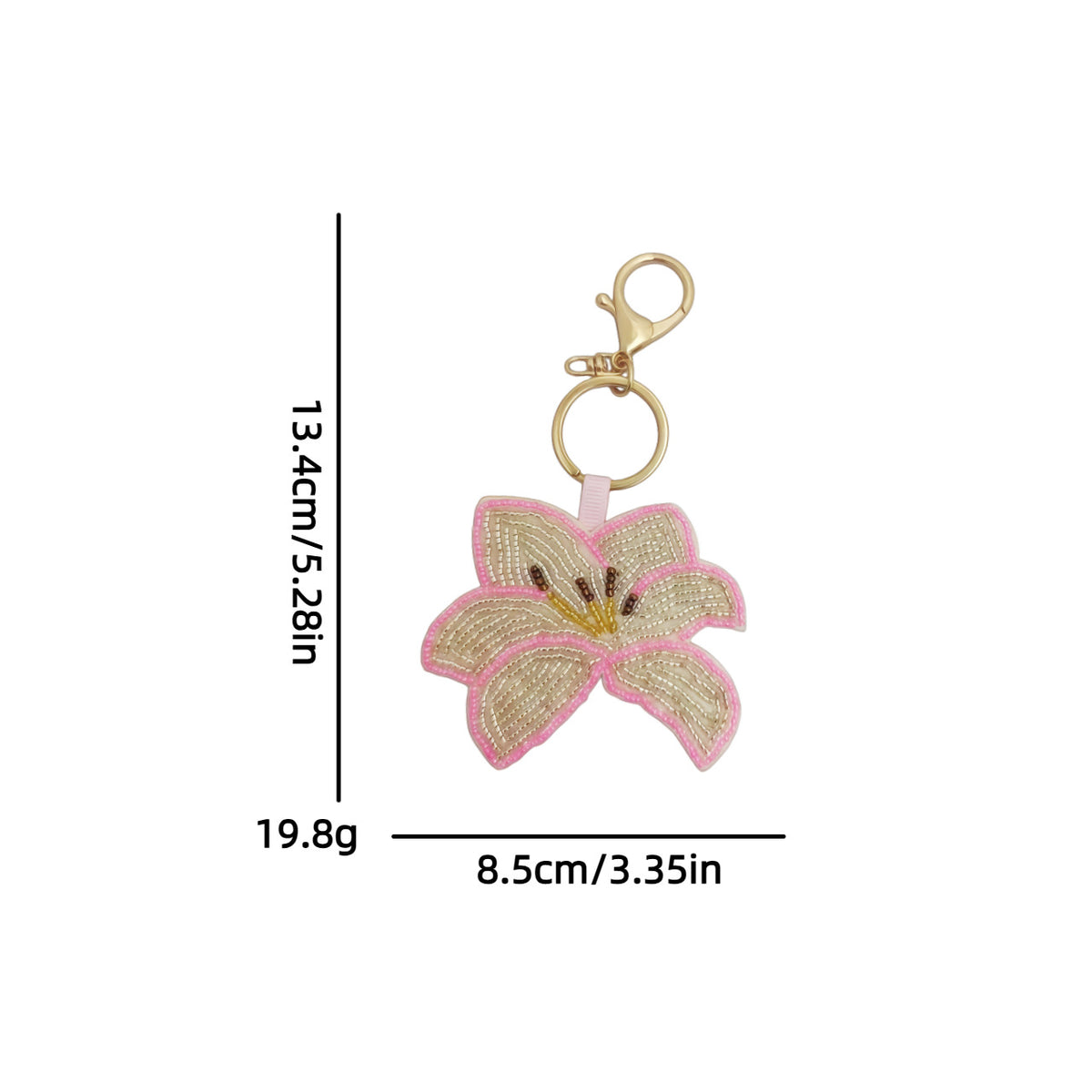 Stylish Handmade Beads Coconut Tree Pendant Keychain 6W10BBC808