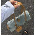 Vintage Denim Large Capacity Boston Shoulder Bag 6W10BBG2391