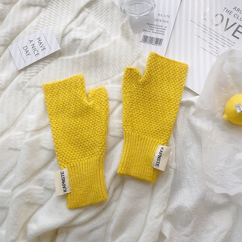Thick Warm Fingerless Gloves - DippedShop Wholesale - #6515