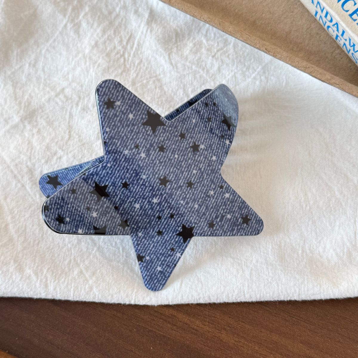 Cute Mini Star Shape Acetate Hair Claw Clip 6W6HCP1292