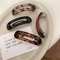 Stylish Tortoise Shell Hollow Out Hair Barrette Clip 6W6HCP1649