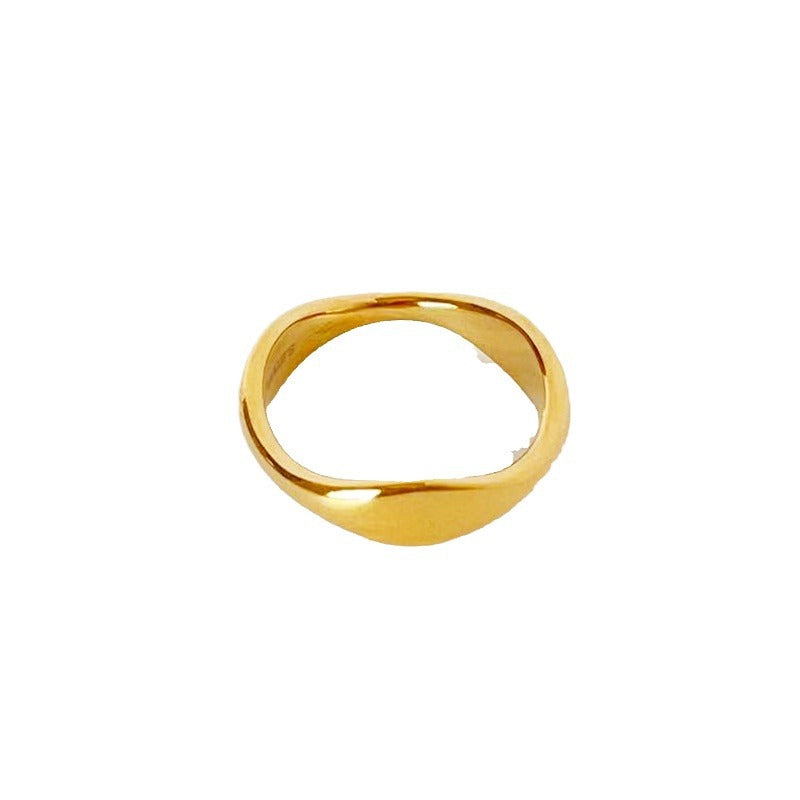 Irregular Gold Plated Ring - DippedShop Wholesale - #7843