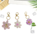 Sweet Handmade Beaded Floral Pendant Keychain 6W10BBC814