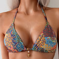 Sexy Colorful Halter Bikini Set - DippedShop Wholesale - #5555