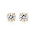 Elegant Gold Plated Rhinestones Stud Earring 6W6JER578