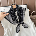 Paisley Print Luxury Mulberry Silk Square Scarf MK2BW6W6NSI04