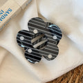 Fashion Polka Dots Hollow Flower Shape Hair Claw 6W6HCP1293