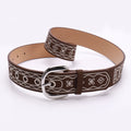 Retro Embroidery Pattern Waist PU Leather Belt MK2LEEP6W6JBT42
