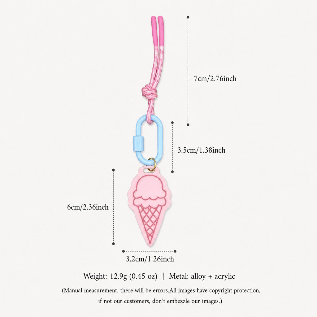 Funny Cake Pendant Keychain Bag Charm 6W10BBC342