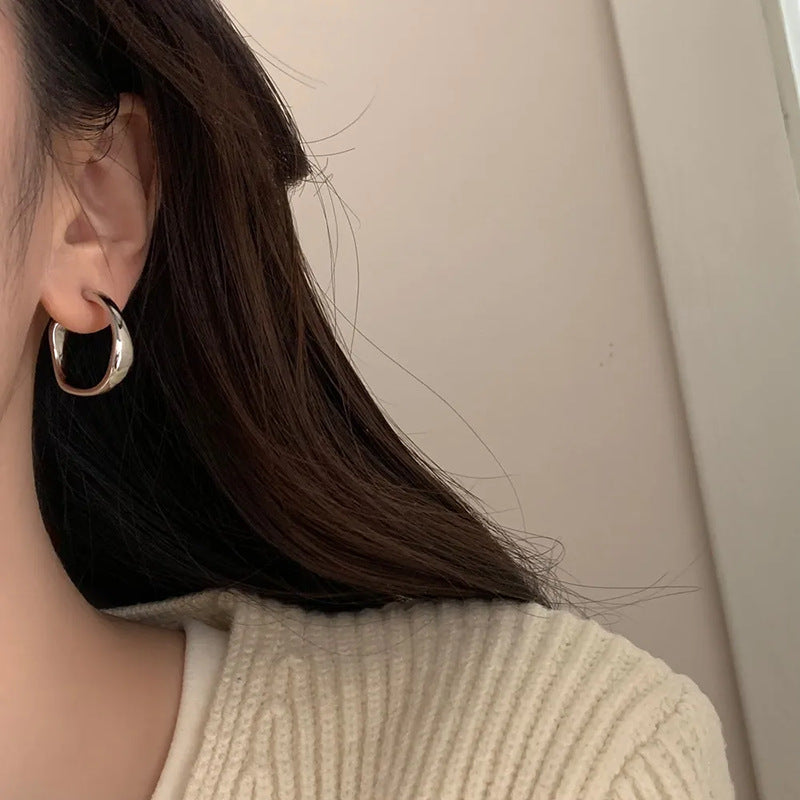 Irregular C-Shape Earrings - DippedShop Wholesale - #5299