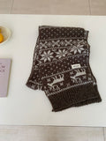 Jacquard Wool Blend Scarf - DippedShop Wholesale - #7299