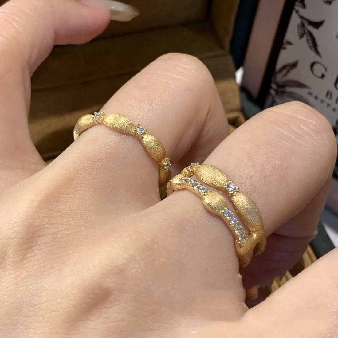 Layered Rhinestone Vintage Elegant Rings DPJR1402