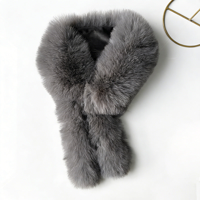 Faux Fur Collar Scarf - DippedShop Wholesale - #7235