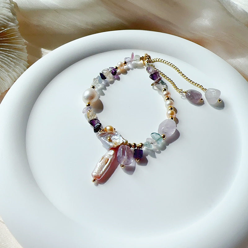 Vintage Stone Beaded Bracelet - DippedShop Wholesale - #8739